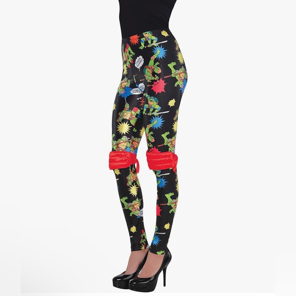 NICKELODEON NIB TEENAGE MUTANT NINJA TURTLES ADULT W LEGGINGS FITS UP TO US 8